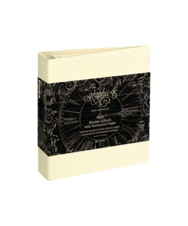 Graphic 45 Staples Binder Album With Interactive Pages - IVORY