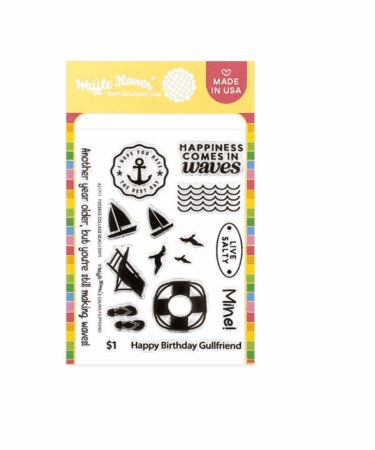 WAFFLE FLOWER - Postage Collage Beach Days Stamp Set