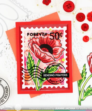 Alternative view of WAFFLE FLOWER - Oversized Postage Stamp Set