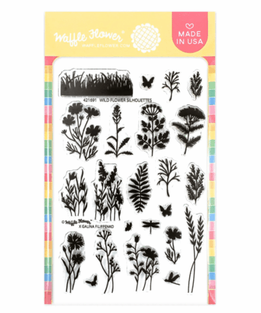 WAFFLE FLOWER - Wild Flower Silhouettes Stamp Set