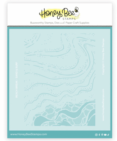 HONEY BEE- Set of 2 Coordinating 6x6" Stencil - Beach Break