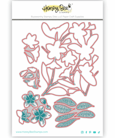 IL NEGOZIO DELLA MAMMA DI CLE – USATI DALLA CLE – HONEY BEE  - Honey Cut- Bold Background: Plumeria