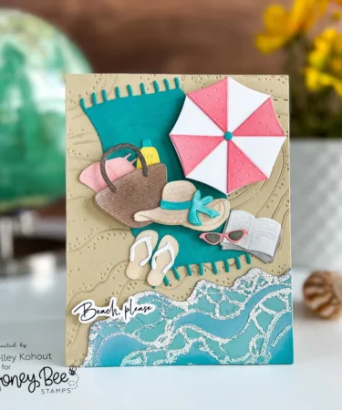 Alternative view of HONEY BEE- Set of 2 Coordinating 6x6" Stencil - Beach Break