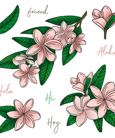 Alternative view of HONEY BEE -  6x6 Stamp Set- Paradise Plumerias