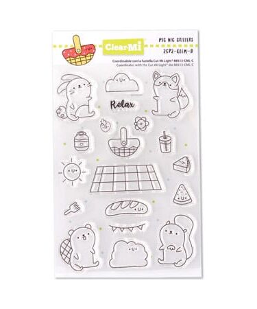 IMPRONTE D'AUTORE - set di timbri  Pic Nic Critters