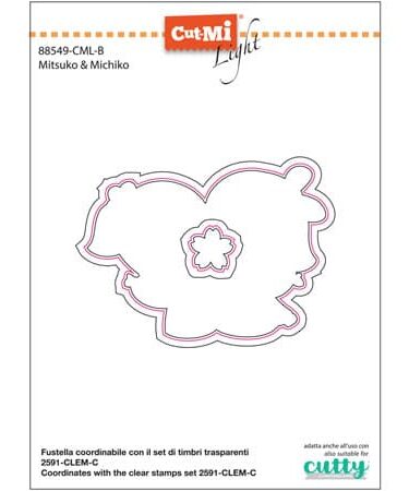 IMPRONTE D'AUTORE - set di fustelle  Mitsuko & Michiko