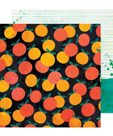 Vicki Boutin - Collezione Bold And Bright - Double-Sided Cardstock 12"X12" - Juicy Scoop