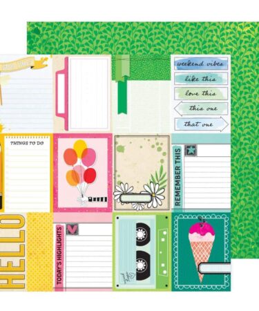 Vicki Boutin - Collezione Bold And Bright - Double-Sided Cardstock 12"X12" - 3X4