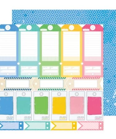 Vicki Boutin - Collezione Bold And Bright - Double-Sided Cardstock 12"X12" - Mixed Tags