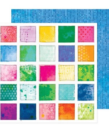 Vicki Boutin - Collezione Bold And Bright - Double-Sided Cardstock 12"X12" - Picnic Blanket