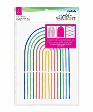 Vicki Boutin - Collezione Bold And Bright - Stencil Pack 3/Pkg - Arches