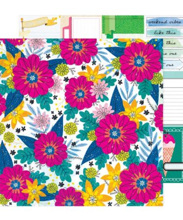 Vicki Boutin - Collezione Bold And Bright - Double-Sided Cardstock 12"X12" - Round About