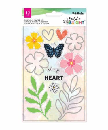 Vicki Boutin - Collezione Bold And Bright -  Stamp & Die Set Oh My Heart