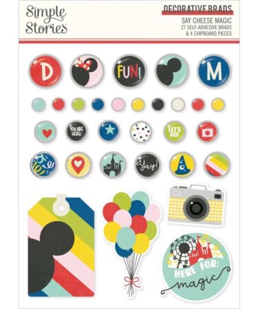 Simple Stories - Collezione Say Cheese Magic Brads - Decorative