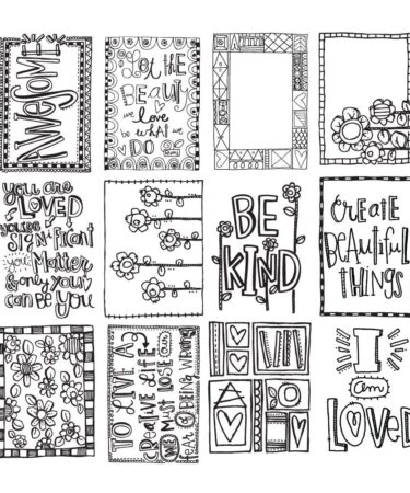 ADORNIT-  carta acquerellabile -  art play paintables - I am loved