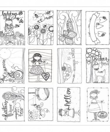 ADORNIT-  carta acquerellabile -  art play paintables - ladybugs