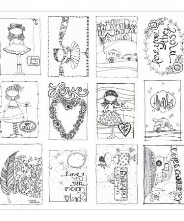 ADORNIT-  carta acquerellabile -  art play paintables - love you