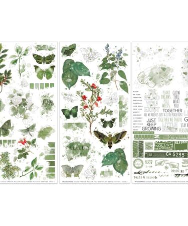 Alternative view of 49 and MARKET - Color Swatch: - Collezione Willow -  Rub-On Transfer Set