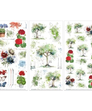 Alternative view of 49 and MARKET - Collezione Summer Porch - Rub-on Transfer Set - BOTANICAL