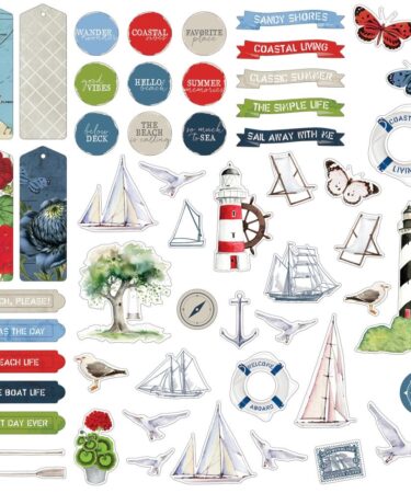 Alternative view of 49 and MARKET - Collezione Summer Porch -  Chipboard Set