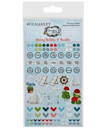 49 and MARKET - Collezione Summer Porch Epoxy Stickers - Wishing Bubble