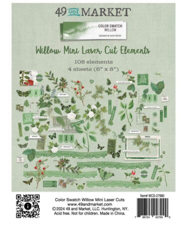 49 and MARKET - Color Swatch: - Collezione Willow - Mini Laser Cut Outs Elements