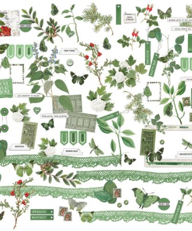 Alternative view of 49 and MARKET - Color Swatch: - Collezione Willow - Mini Laser Cut Outs Elements