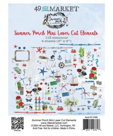 49 and MARKET - Collezione Summer Porch-  Mini Laser Cut Outs By Sea