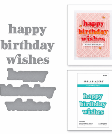 Spellbinders - Happy Birthday Wishes Etched Dies