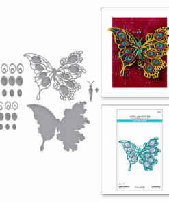 Spellbinders - Peacock Butterfly Etched Dies