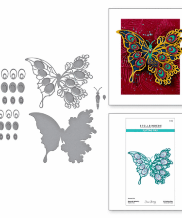 Spellbinders - Peacock Butterfly Etched Dies