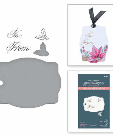 Spellbinders - Copperplate Gift Tag Press Plate & Die Set