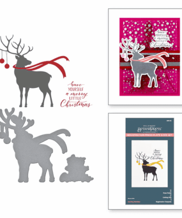 Spellbinders - Dashing Reindeer Registration Press Plate & Die Set