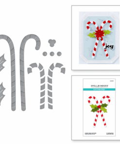 Spellbinders - Candy Canes and Holly Etched Dies