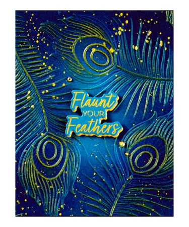 Alternative view of Spellbinders - Feather Flourish 3D Embossing Folder
