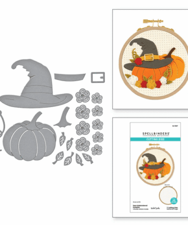 Spellbinders - Faux Embroidered Pumpkin Etched Dies