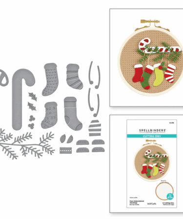 Spellbinders - Faux Embroidered Stockings Etched Dies