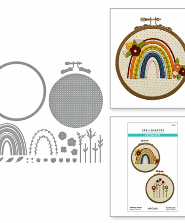 Spellbinders - Gathering Stitches Etched Dies