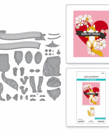 Spellbinders - Cheerful Kittens Etched Dies