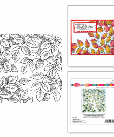 Spellbinders - Stampendous Leafy Lines Cling Rubber Stamp Set