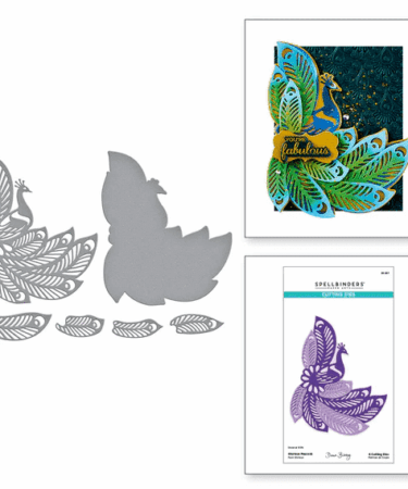 Spellbinders - Glorious Peacock Etched Dies