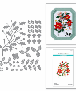 Spellbinders - Poinsettia Spray Etched Dies