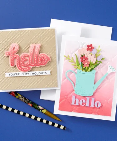 Alternative view of Spellbinders - Stitched Hello Etched Dies