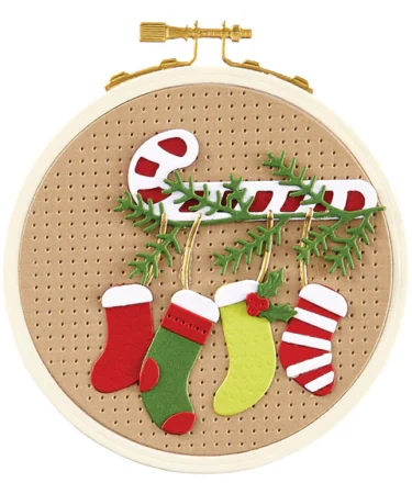 Alternative view of Spellbinders - Faux Embroidered Stockings Etched Dies