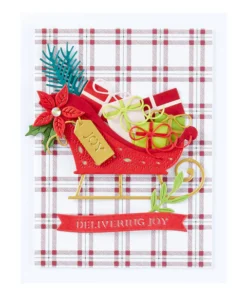 Alternative view of Spellbinders - Delivering Joy Sleigh Etched Dies