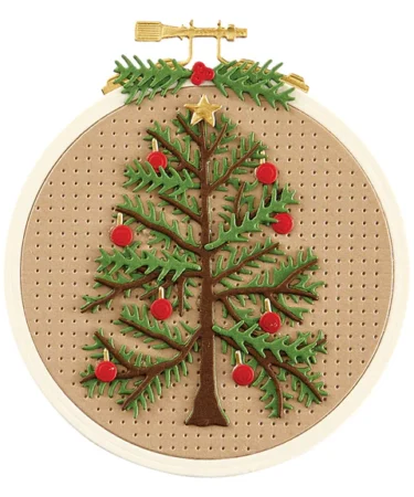 Alternative view of Spellbinders - Faux Embroidered Spruce Etched Dies