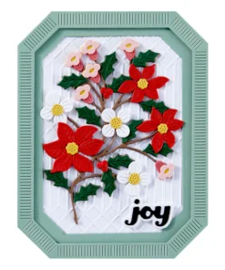 Alternative view of Spellbinders - Poinsettia Spray Etched Dies