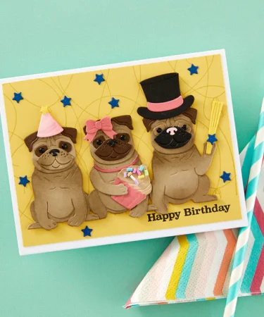 Alternative view of Spellbinders - Party Puggles Etched Dies