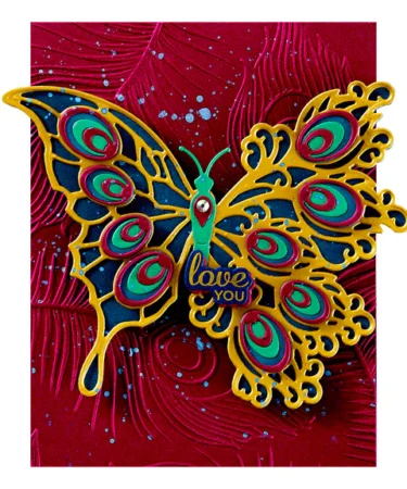 Alternative view of Spellbinders - Peacock Butterfly Etched Dies