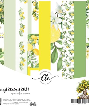 IL NEGOZIO DELLA MAMMA DI CLE - LE CARTE DELLA CLE - MY 12 TALES OF 2024 - AGOSTO PAPER PACK